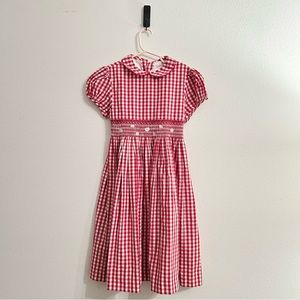 Jacadi | Checkered Daisy Smocked Dress